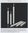  Stearine Votive Candles for Vigils 17/32 x 4-1/4 32's (250/bx) 